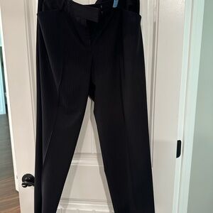 Women’s Navy Tahari Pin Striped Dress Pants